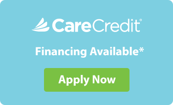 CareCredit financing available button with green Apply Now call-to-action